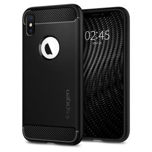 New iPhone 5.8in Case Rugged Armor Matte Black (ver.2)