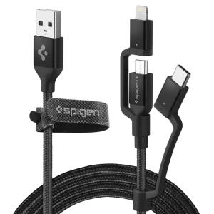 Charging Cable 1.5m 3-1 USB To USB-c, Micro USB, Mfi Apple Lightning (c10i3) - Black