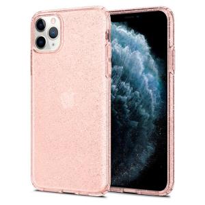 iPhone XI Max Liquid Crystal Glitter Rose Quartz