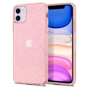 iPhone 11 Liquid Crystal Glitter Rose Quartz
