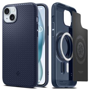 iPhone 15 Plus Case 6.7in Mag Armor MagFit Navy Blue