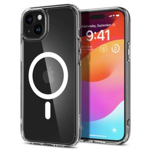iPhone 15 6.1in Case Crystal Hybrid MagFit White