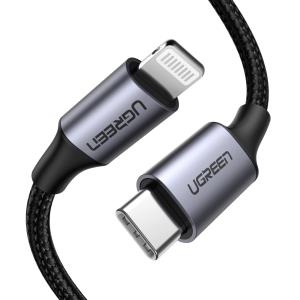 Cable  - USB-c  - Lightning - 1m - 20w Black